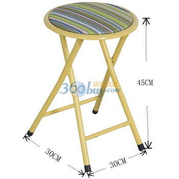 好事达 布面钢折椅（绿色条纹/7256）