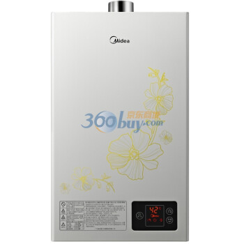 美的（Midea）JSQ16-8HR（12T天然气）强排式恒温燃气热水器 香槟灰