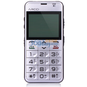 首信 S758 老人手机GSM（银色）雅器版