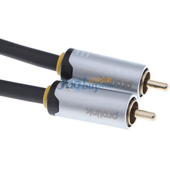 普罗林克（Prolink）HMC263-2000 RCA-RCA低音炮镀金音频线 20米