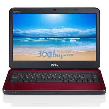 戴尔（DELL）Ins14V-546R 14英寸笔记本电脑（B960 2G 320G D刻 HD7450M 1G独显 无线 摄像头）红色