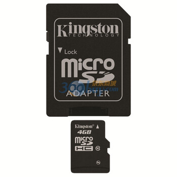 金士顿（Kingston）4GB CLASS10 TF(Micro SD)存储卡（SDC10/4GB）