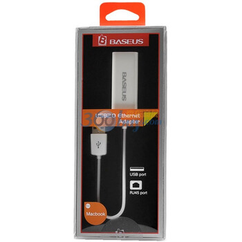 倍思（BASEUS）苹果有线网卡适配器 USB2.0 苹果 Macbook Air 专用