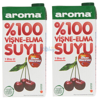 土耳其 Aroma罗蔓100%樱桃苹果果汁1L*4盒