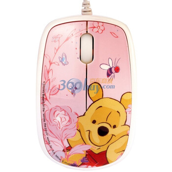 迪士尼（Disney）MN201 有线光学鼠标（甜蜜维尼）