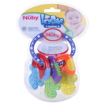 Nuby努比锁匙冰胶固齿器