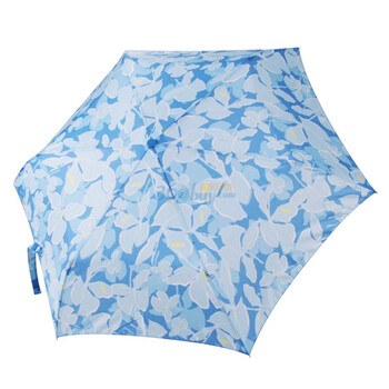 kobold白蝴蝶花天空蓝A3562三折铅笔伞