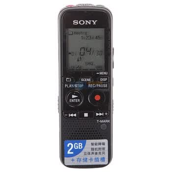 索尼（sony） ICD-PX312M 2G+存储卡插槽 数码录音棒 黑色