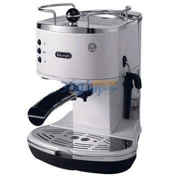 意大利德龙(DeLonghi)泵压蒸汽意式特浓咖啡机ECO310 (白色）