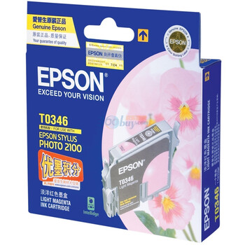 爱普生（Epson）T0346淡洋红色墨盒 C13T034680BD（适用Photo2100 ）