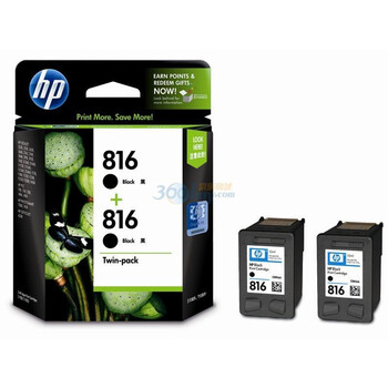 惠普（HP）CD940AA 816号 黑色墨盒 双包超值装
