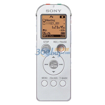 索尼（SONY）ICD-UX522F 2G 高性能数码录音棒 白色