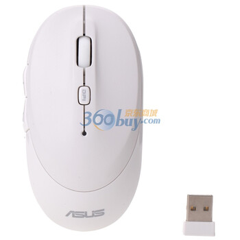 华硕（Asus）MS-W1 2.4G无线Q鼠 白色