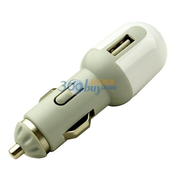 奥舒尔 500MA 乳白色六合一车载充电器 普通线 EA34