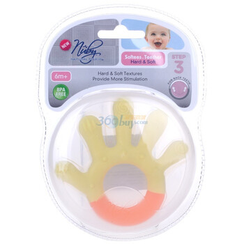 Nuby努比自然乳感系列3阶段软韧型咬牙器