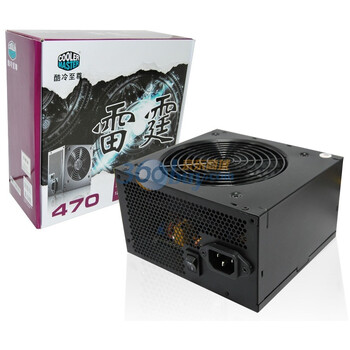 酷冷至尊（CoolerMaster）雷霆470电源（额定470W/主动PFC/适合走背线/静音风扇）
