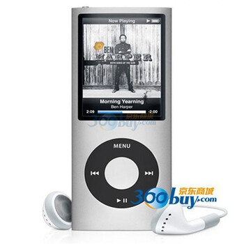 苹果(APPLE)iPod nano 四代 8G MP3播放器(银色)