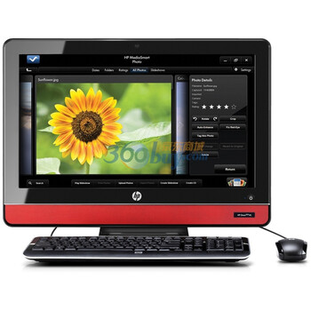惠普（HP）305-5339CN台式一体电脑（X4 620e 4GB 1TB 1GB独显 SuperMulti光驱 Win7家庭普通版 ）