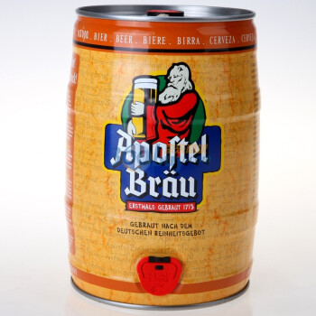 正品Apostel Bräu爱士堡桶装黄啤5L，109元包邮（降10）