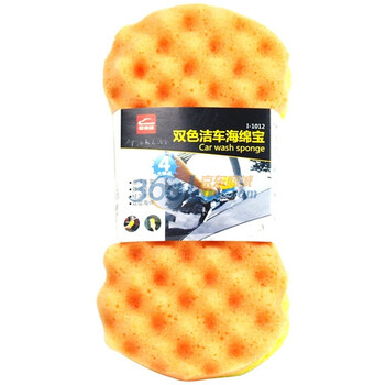 爱车屋 双色洁车海绵宝I-1012