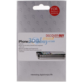 迪思拜尔（DiscoveryBuy）iPhone4 磨砂贴膜 前后膜 防指纹