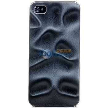 乐歌（Loctek）PHC413-SIL iphone4/4s水墨立体图案保护背壳 银色（适用于iphone4/iphone4s）
