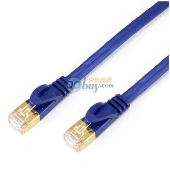 包尔星克（PowerSync）C7PB01FL 超高速七类扁平网线 1米