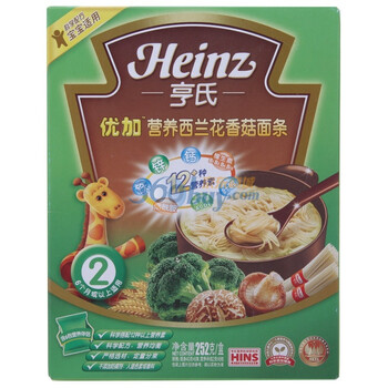 亨氏优加营养西兰花香菇面条252g
