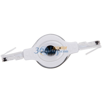 包尔星克(PowerSync)网线8P8C易拉式:1.2米 白色 RJ458P8CES-12