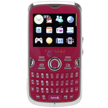 阿尔卡特（ALCATEL）OT-800水晶版 GSM手机（蔷薇粉）