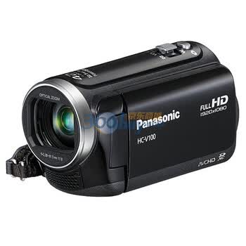 松下（Panasonic） HC-V100GK 高清数码摄像机 黑色（150万像素 34倍光学变焦 闪存式 2.7英寸液晶屏）