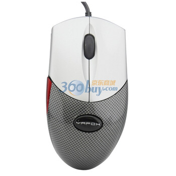 雅狐（YAFOX）G5 USB 游戏鼠标 黑配银