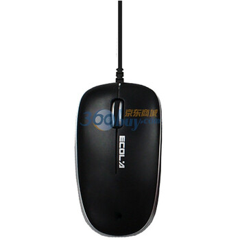 宜客莱（ECOLA）MA-SS013BKS Handy USB2.0光学式有线鼠标(舒雅银)