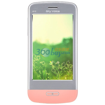 胜音 i610 GSM手机(粉白)双卡双待