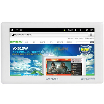 昂达（onda）VX610W加强版 7寸平板电脑 首款A10芯片 引领1.5GHz时代 白色