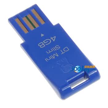 ��ʿ�٣�Kingston��4G ���ᱡ����U�� DT mini Slim����ɫ��
