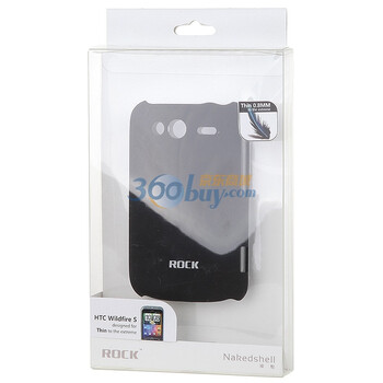 洛克（ROCK）HTC Wildfire S A510e nakedshell裸壳（黑色）