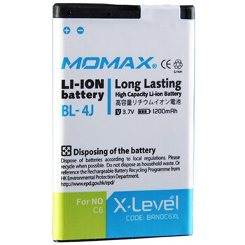 摩米士（momax）1200毫安锂电池 适用于诺基亚C6 BL-4J