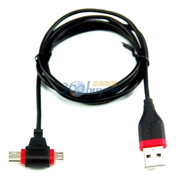 包尔星克(PowerSync)UAM5-10L USB充电传输线 1米