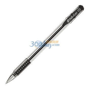 得力（Deli）6600-0.5mm笔芯经济实用型中性笔(黑)12只装