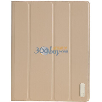 悠果（YOGO）Thinbook 纤薄 ipad2超薄真皮保护套 唤醒功能 杏黄