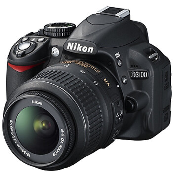 尼康（Nikon） D3100 单反套机（AF-S DX 18-55mm f/3.5-5.6G VR尼克尔镜头）黑色