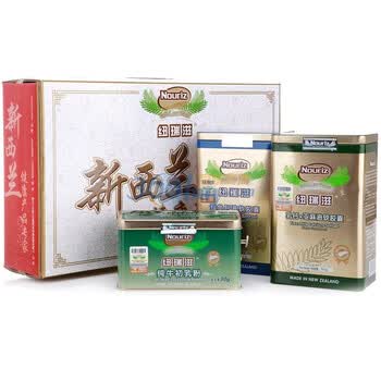 纽瑞滋礼盒促销装（鱼油70粒+乳钙70粒+牛初乳纯粉30g）