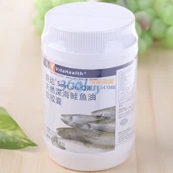 VitaHealth蔚达天然深海鲑鱼油软胶囊1.47g*200粒