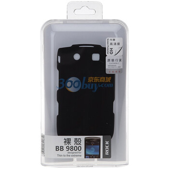 洛克（ROCK）黑莓 BlackBerry 9810 9800nakedshell裸壳 超薄（黑色）