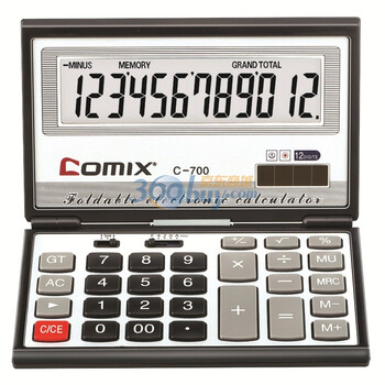 齐心(COMIX)C-700 便携系列计算器12位