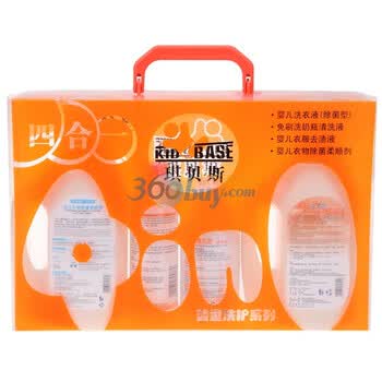 琪贝斯四合一礼盒(600ml洗衣液＋200ml去渍液＋250ml清洗液＋600ml柔顺剂)