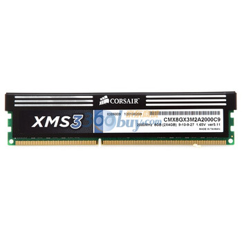 海盗船（CORSAIR）XMS3 DDR3 2000 8GB(2x4GB)台式机内存（CMX8GX3M2A2000C9）