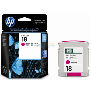 惠普（HP）18号 品红色墨盒(C4938A)(适用HP Officejet L7380 L7580 L7590 Pro K5300)