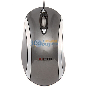山又（3UTECH）七剑狐 HW-LS605 7个按键 1600DPI 激光游戏鼠标 USB 灰黑色